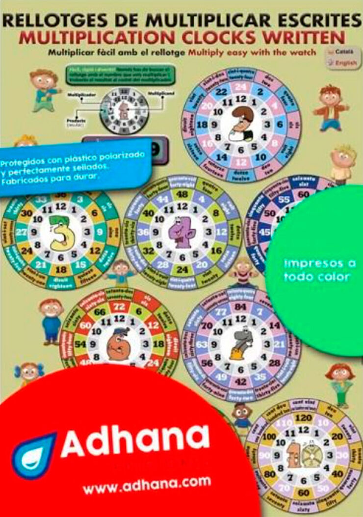 ADHAC 35X50 Rellotges de multiplicar