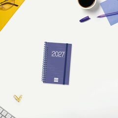 Agenda Finocam Year Semana Vista Horizontal 2027 Catal&aacute;n Azul