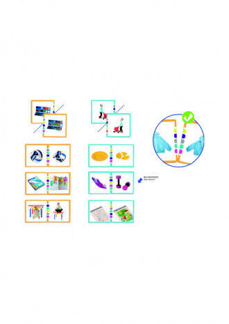 Juego de asociaci&oacute;n Contraste parejas fotos