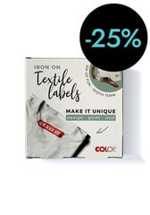 Cinta textil termoadhesiva Colop E-Mark Go 15mm x 8m