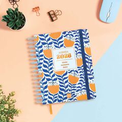 Agenda Finocam 16 meses Vitae 1/4 sem/vista cat 2025-26 azul