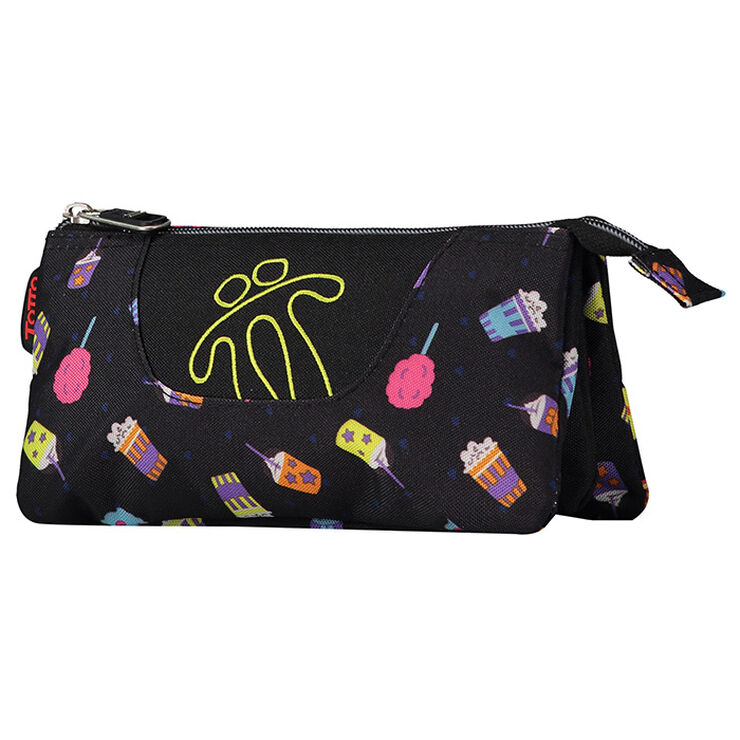 Cartuchera Kipling Lila Estampada 100 Colores Original