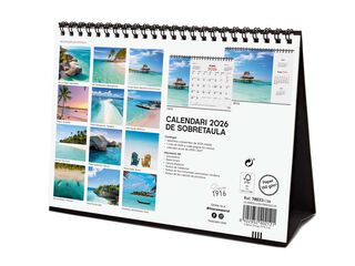 Calendario sobremesa Finocam 2026 Paisajes Paraíso catalán