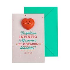 Postal Mr.Wonderful Squishy Me pones el coraz&oacute;n blandito