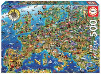 Puzle 500 peces Mapa Europa