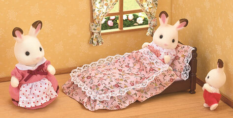 Ambientes Sylvanian Families Cama antiguo clásico