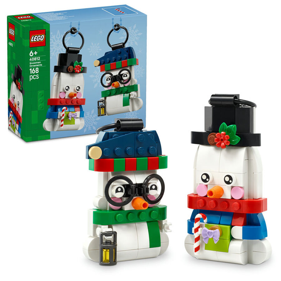 LEGO&reg; Iconic Adornos de Mu&ntilde;ecos de Nieve 40812