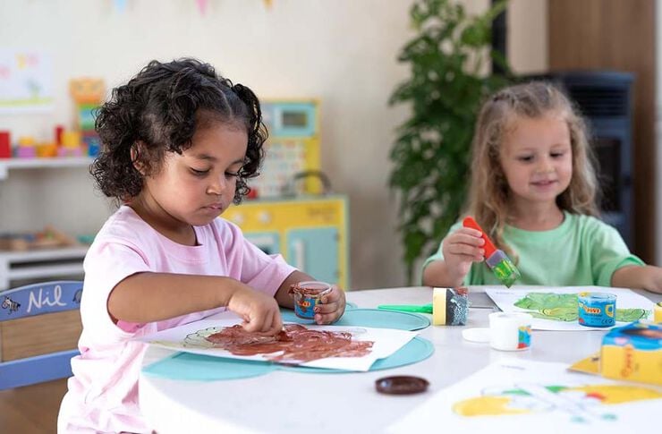 Pintura de dedos Jovi 500ml amarillo