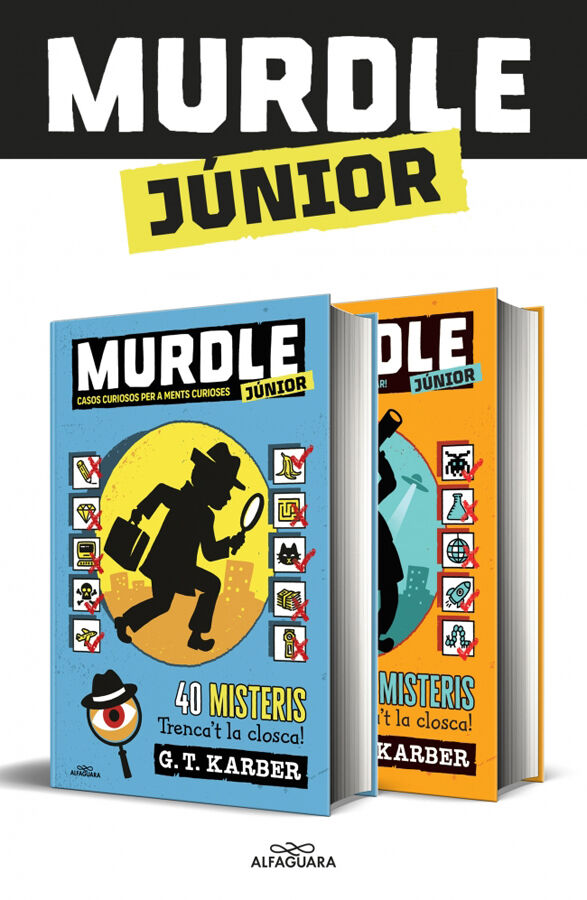 Murdle JUNIOR Pack amb 2 llibres: Casos curiosos per a ments curioses i Preparats, llestos... A investigar!