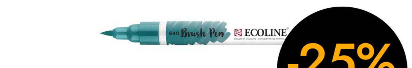 Retolador Ecoline Brush Pen verd blavós 640