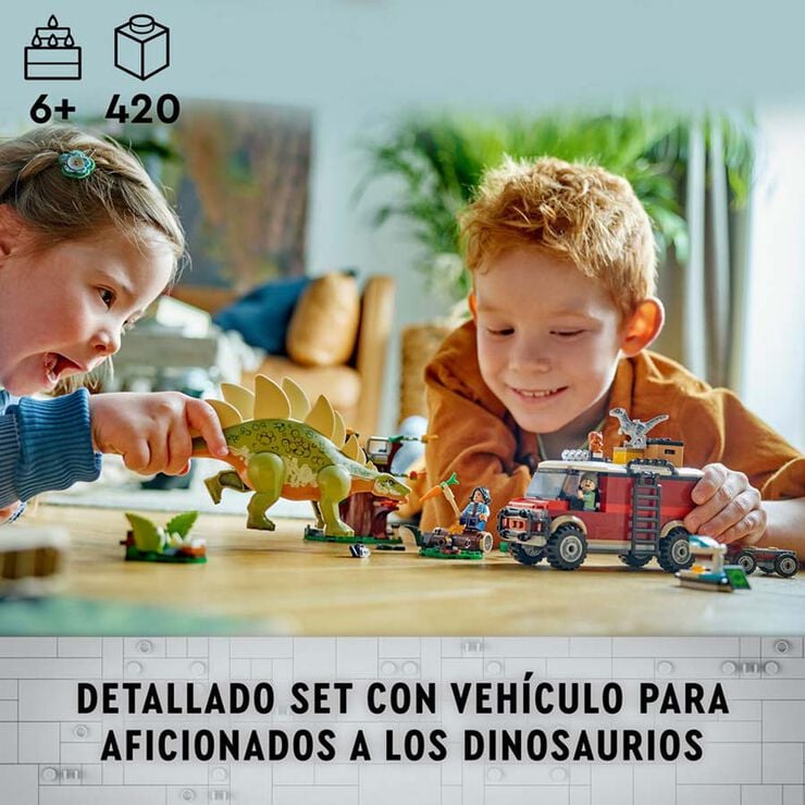 LEGO® Jurassic World Misiones Dinosaurio: Descubrimiento del Stegosaurus 76965