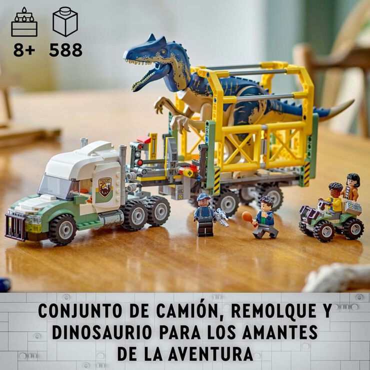 LEGO® Jurassic World Misions Dinosaure: Camió de Transport del Allosaurus 76966
