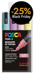 Rotuladores Posca PC-5M 1,8-2,5mm Pastel 4 colores