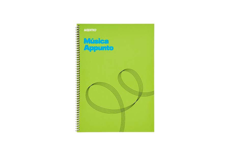 Llibreta de m&uacute;sica Additio Appunto 12 pentagrames A4