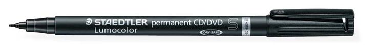Rotuladores permanentes Staedtler Lumocolor negro 4u