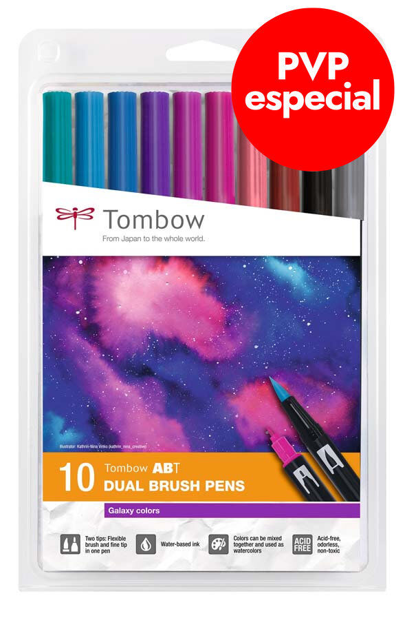 Retoladors Tombow Dual Brush Galaxy 10 colors