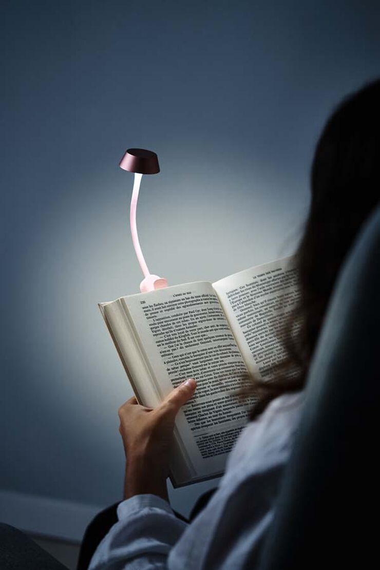 Luz de Lectura Lexon Mimi rosa claro