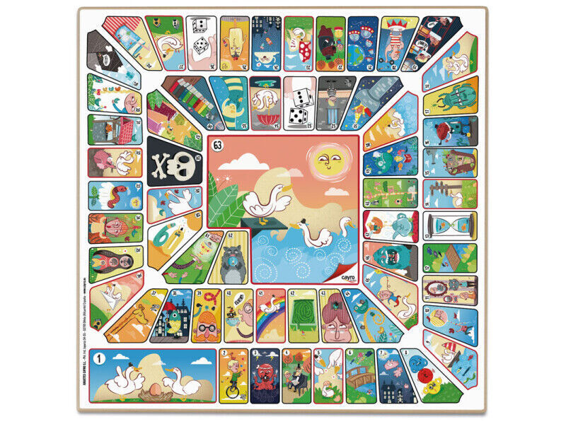 Tauler parx&iacute;s-oca  4 jugadors 40x40 cm fusta