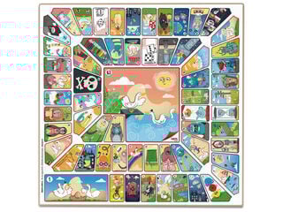 Tablero parchís-oca 4 jugadores 40x40 cm