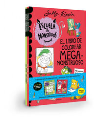 Escuela de Monstruos PACK ARTISTA: Libro de colorear + Aprende a dibujar