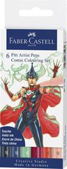 Pitt Artist Pen Faber C&ograve;mic 6 colors