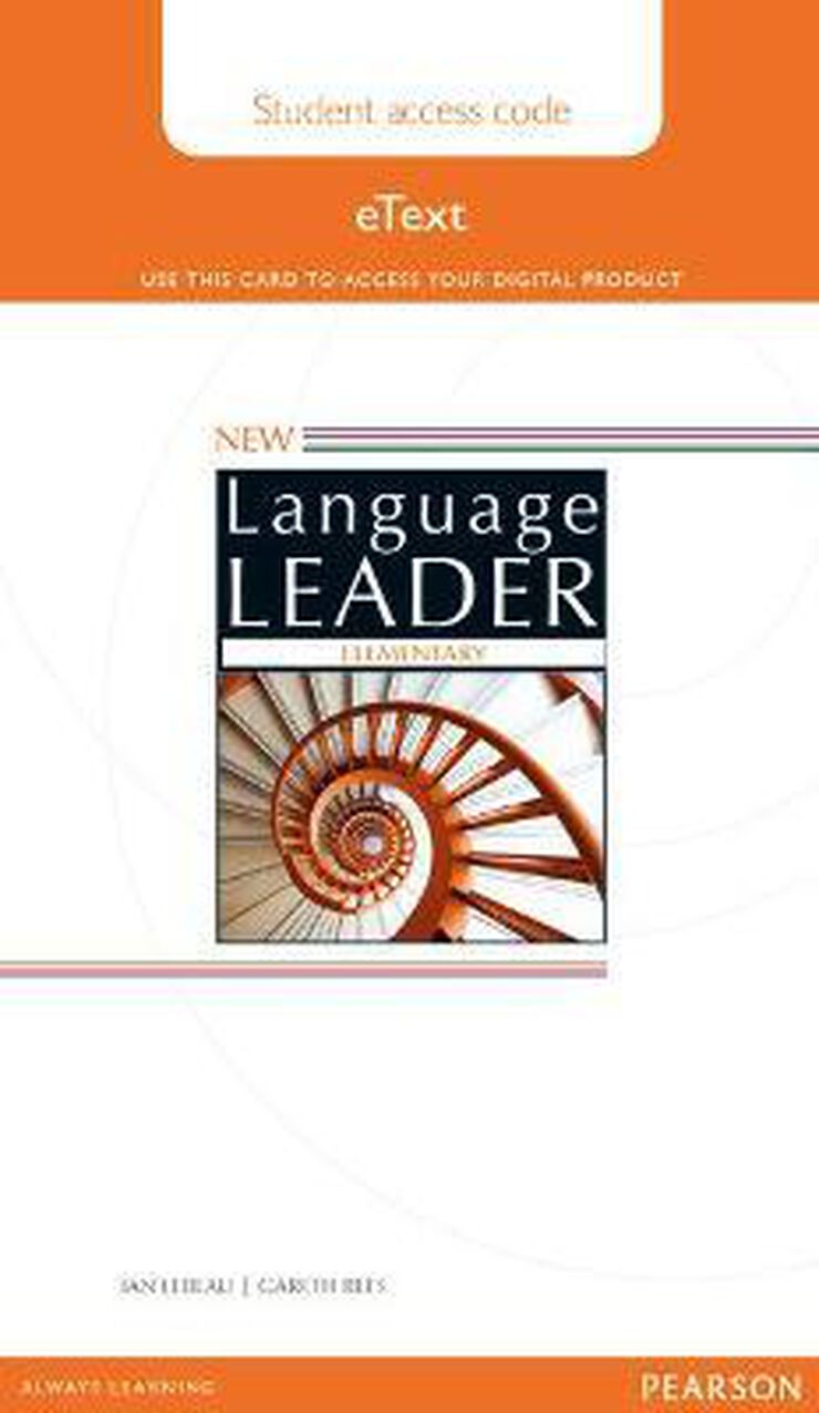 New language Leader Elementary Student'S book Etext
