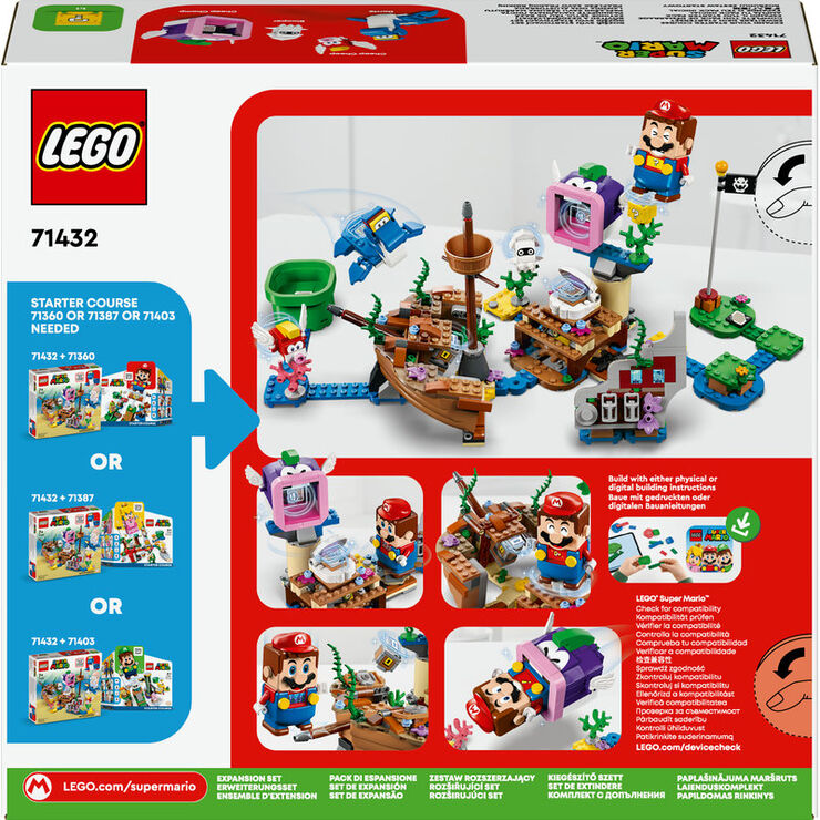 LEGO® Super Mario Set de Expansión: Dorrie y el buque naufragado 71432