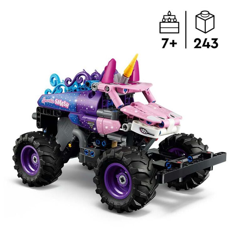 LEGO® Technic Monster Jam™ Sparkle Smash™ amb Motor de Càrrega Manual 42220