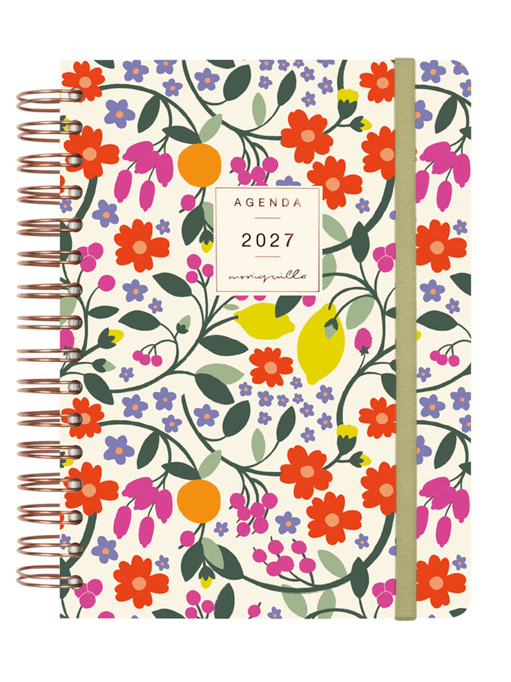 Agenda Finocam Moniquilla D&iacute;a P&aacute;gina 2027 Castellano Verde