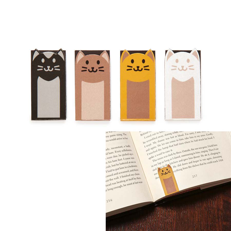 Marcap&aacute;ginas magn&eacute;tico Kikkerland Gatos 4 dise&ntilde;os