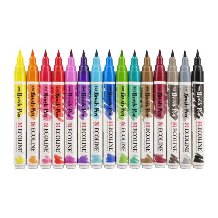 Retoladors Pinzell Talens Ecoline 15 colors Retoladors Pinzell Talens Ecoline 15 colors