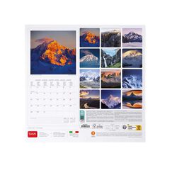 Calendario pared Legami 30X29 2024 Mountains