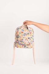 Mochila Petite Mafalda Flores pequeña 20x29cm
