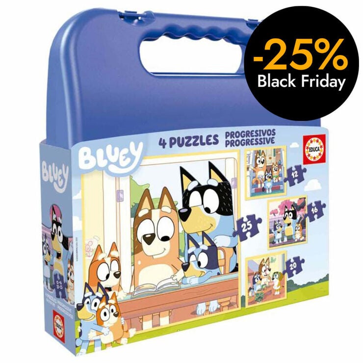 Puzle Progressius 12-16-20-25 peces Bluey