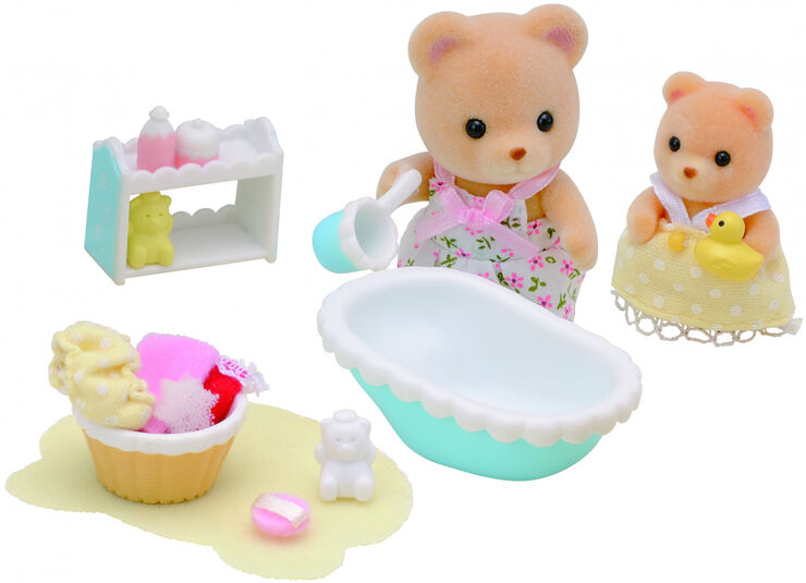 Ambientes Sylvanian Families Hora del baño bebé