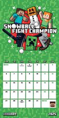 Calendario Pared 2025 30x30cm Minecraft