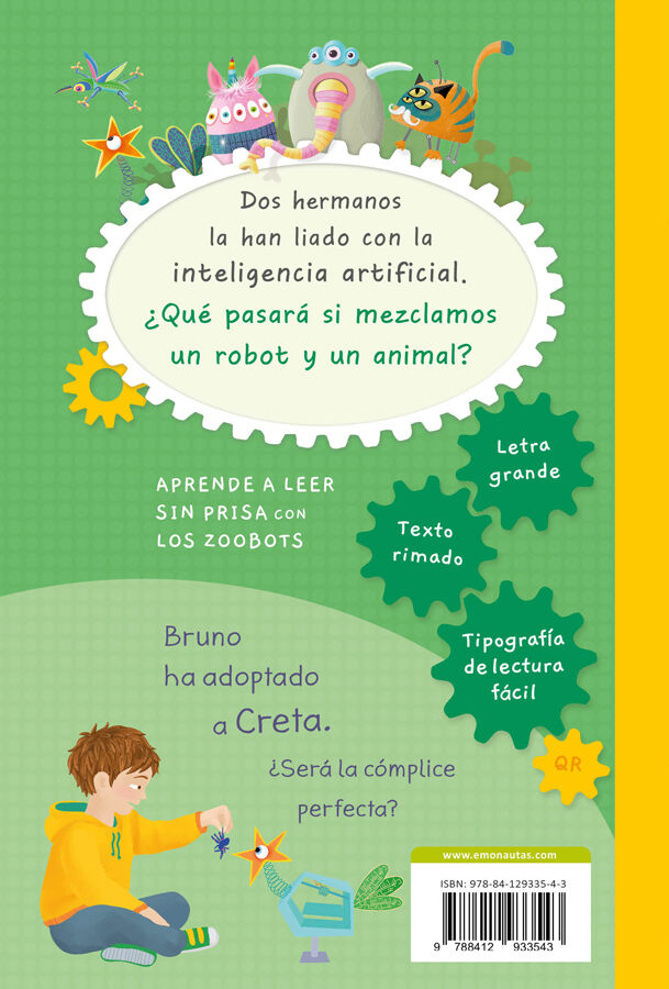 Aprende a leer sin prisa con Los Zoobots (5) Bruno y Creta, trastadas superdiscretas