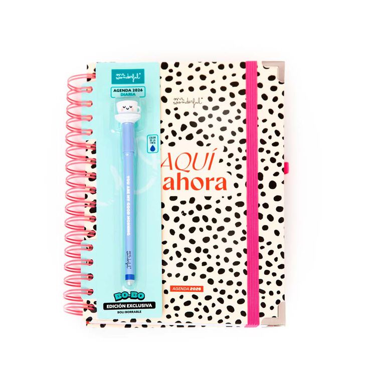 Agenda Mr.Wonderful Office día/pág 2026 cast Aquí y ahora