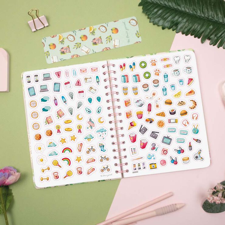 Agenda Finocam The Flower Journal E10 setm/vista horitzontal cas 2026 rosa