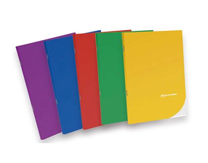 Llibreta grapada Abacus A5 6x6 32 fulls colors assortits