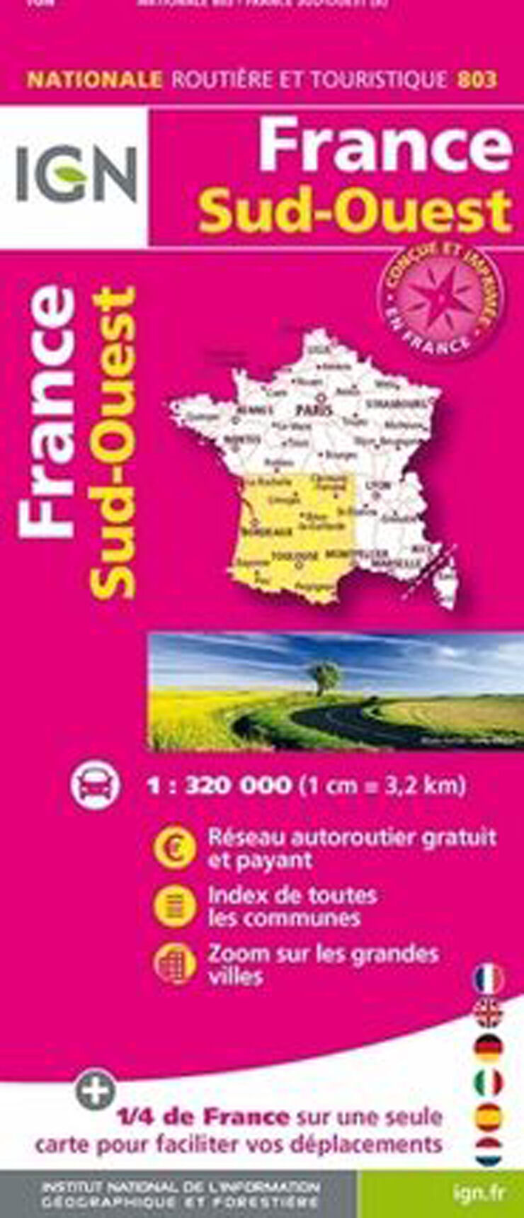 803 France Sud-Ouest 2020 1:320.000