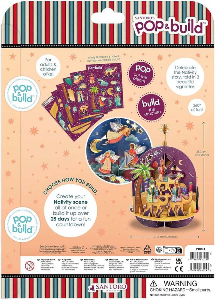 Calendario de Adviento Pop&Build Navidad Belén