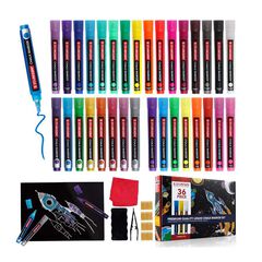 Set Rotuladores Tiza Starkson 36 piezas