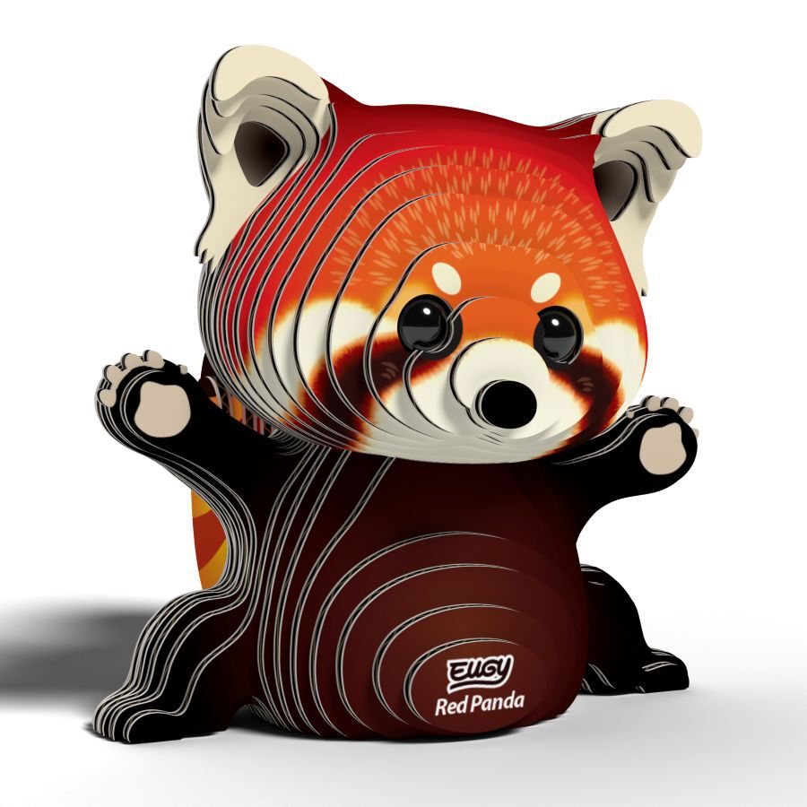Puzle 3D Eugy Panda Vermell