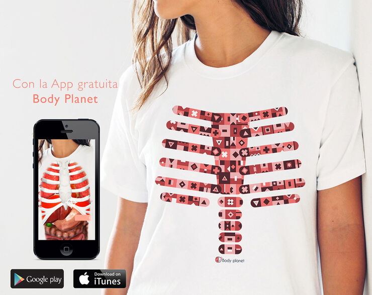 Camiseta Body Planet Cuerpo Humano T-Xl