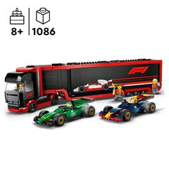 LEGO® LEGO City Camión de F1® con Coches de F1® RB20 y AMR24 60445