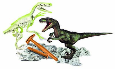 Arqueojugando Velociraptor fosforescente