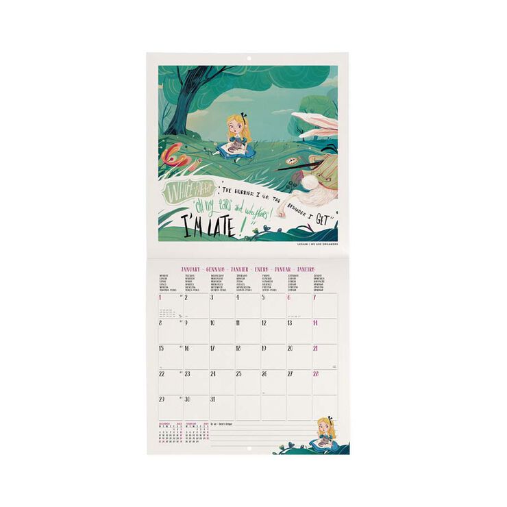 Calendari paret Legami 18X18 2024 Alice