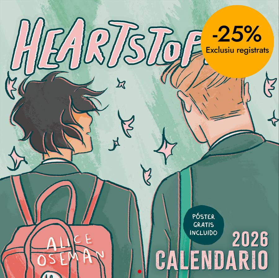 Calendario pared Heartstopper 2026 castellano