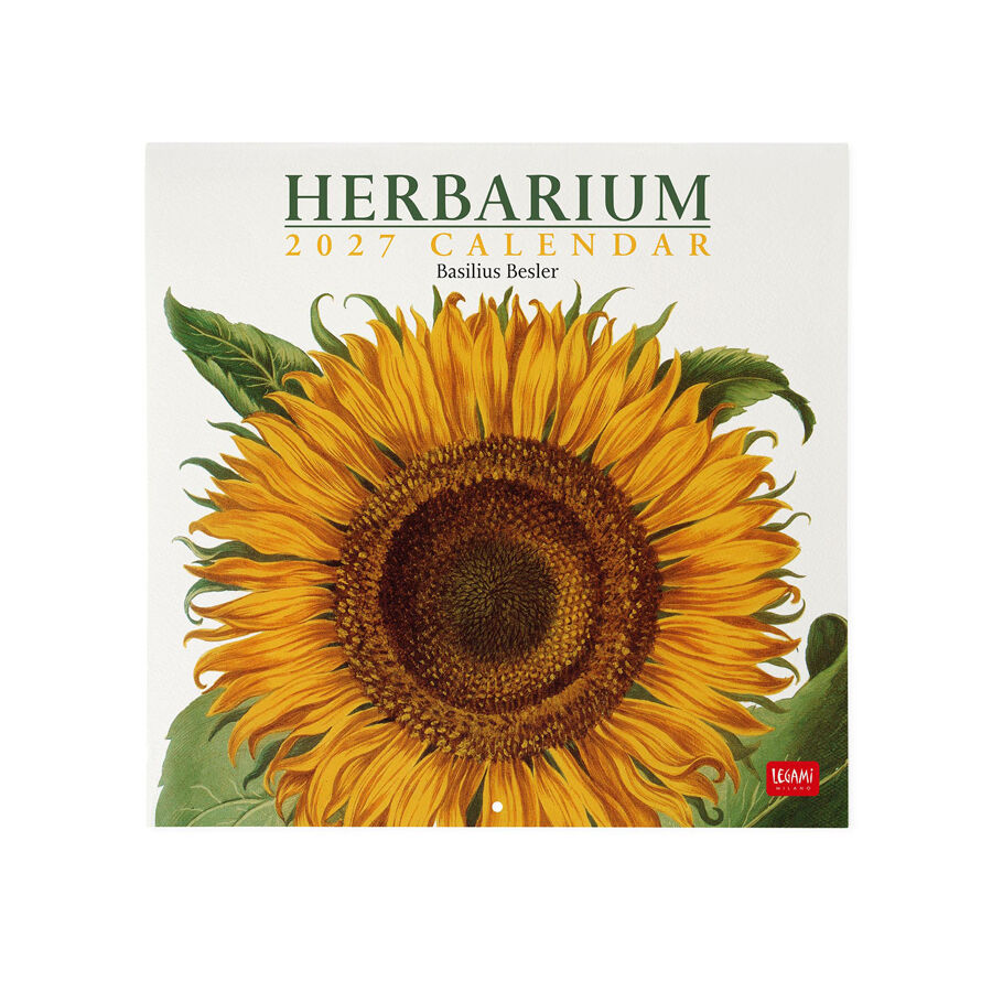 Calendario Legami 30x29 Pared Herbarium Multiling&uuml;e 2027